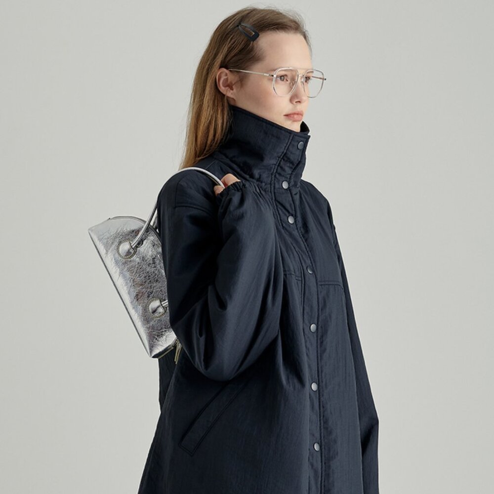 MARGESHERWOOD BESSETTE SHOULDER BAG (Silver Crinkle)